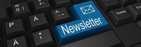 Tastatur mit Newsletter-Taste